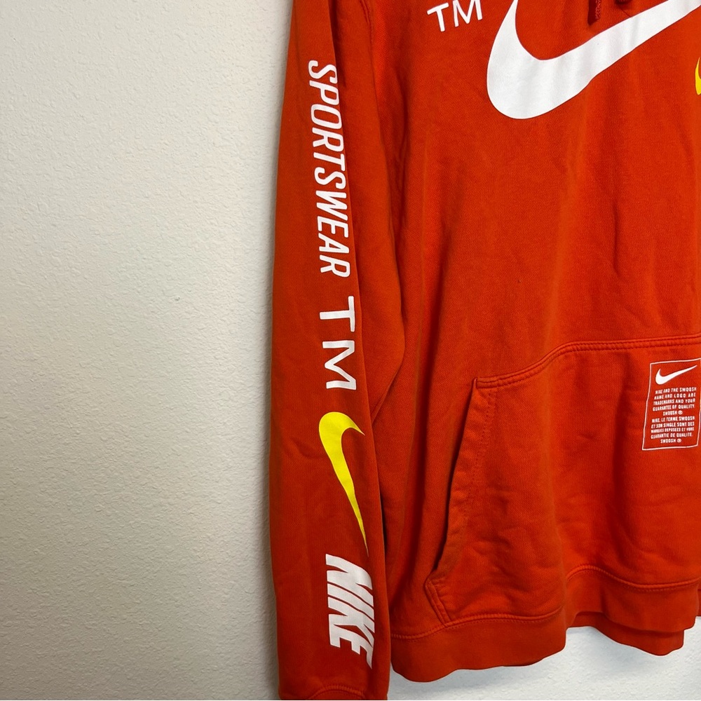 Pre-Loved Orange Sportswear Nike Pullover Hoodie - Nike - Picture 5 of 15